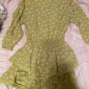 Aerie Green Dress Size S